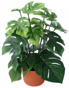 Umelá monstera v kvetináči, 27 cm