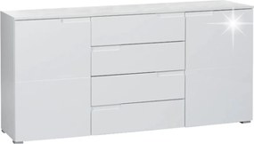 Skriňa SPICE, lesklá biela