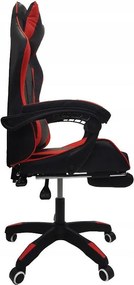 Herní židle s podnožkou KG104 červené