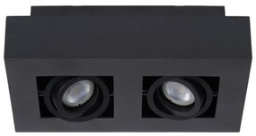 Lucide 09119/11/30 - LED Bodové svietidlo XIRAX 2xGU10/5W/230V čierna