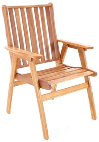Záhradná stolička Jody, hnedá