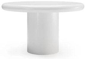 Kulatý zahradní stůl Pistoria 130 cm bílý