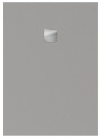 VILLEROY &amp; BOCH Planeo obdĺžniková sprchová vanička akrylátová, s technológiou RockLite, štandardný model, protišmyk (A), 1400 x 1000 x 40 mm, Nature Grey, UDA1410PLA2V-3N