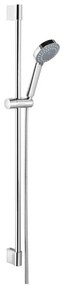 Sprchová antikoro súprava v lesklo striebornej farbe s ručnou sprchou/s posuvným držiakom 98 cm Amy – Sapho