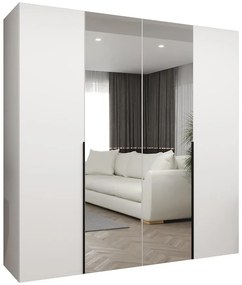 Skriňa Alicante II 200 biela/čierna