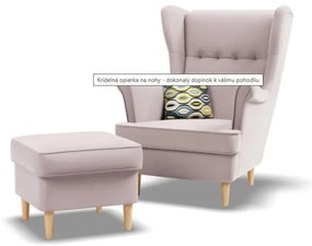 Kreslo VELO svetloružové