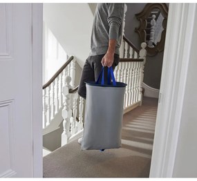 Antracitovosivý látkový kôš na bielizeň 2x30 l Tota – Joseph Joseph