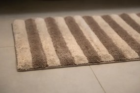 Kúpeľňový koberček HANKO béžový / biely