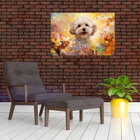 Obraz - Šťastný pes (90x60 cm)