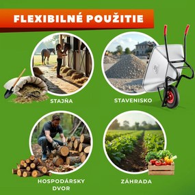 Fúrik BARRY pozinkovaný, max. kapacita 100l/250kg, strieborná/čierna Gardebruk