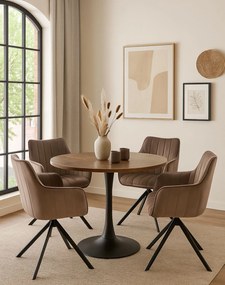 Stolička Azalia Velvet cappuccino