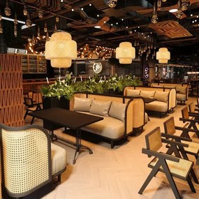 Immax 08267L - Luster na lanku HILO 1xE27/40W/230V pr. 38 cm bambus