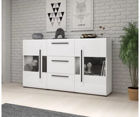 Vitrína Tashia Typ 28 (biela + vysoký lesk biely). Vlastná spoľahlivá doprava až k Vám domov. 1030188