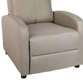 LuxuryForm DESIGN Televízne kreslo RUFO s polohovaním - béžové