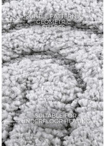 Svetlosivý okrúhly koberec ø 200 cm Panglao New York Light Grey – Elle Decoration