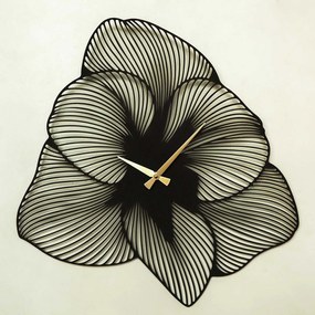 Azalea Metal Wall Clock - APS039 70 - Black