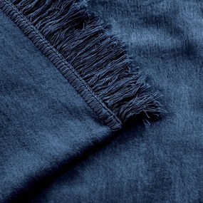 BAVLNENÁ DEKA COTTON CLOUD 150X200 CM TMAVOMODRÁ