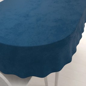 Biante Zamatový oválny obrus Velvet Prémium SVP-001 Petrolejovo modrý 140x160 cm