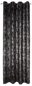 ZATEMŇOVACÍ ZÁVES NA KRÚŽKOCH ELISE 140X250 CM ČIERNA