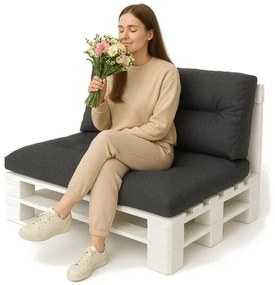 Vankúš na palety FLORA čierny