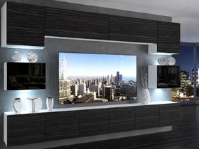 Obývacia stena 300 cm TV/RTV čierna eben  IMP 3/5/W/HKBHK/0/0