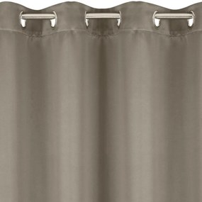 Béžový zatemňovací záves na okno so zavesením na kruhy Dĺžka: 250 cm