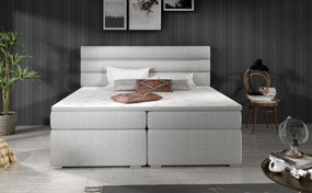 Elegantná box spring posteľ Barone 180x200, biela