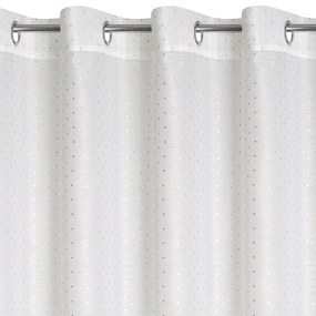 ZÁCLONA NA KRÚŽKOCH SIBEL 300X160 CM BIELA