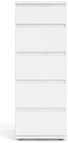 Biela vysoká komoda 40x107 cm Nova – Tvilum
