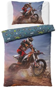 TipTrade Bavlnené obliečky 140x200 + 70x90 cm - Motokrosové preteky v púšti