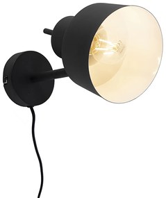 Inteligentná nástenná lampa čierna vrátane Wifi A60 - Chappie