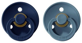 BIBS Colour cumlíky, kaučuk 2ks - veľkosť 1 - Deep space Petrol
