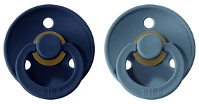 BIBS Colour cumlíky, kaučuk 2ks - veľkosť 1 - Deep space Petrol