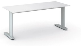 Kancelársky písací stôl PRIMO FLEXIBLE 1800 x 800 mm, biela