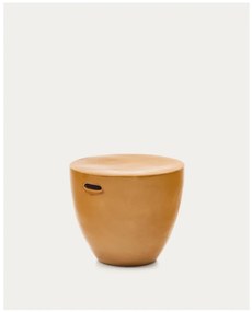 Keramický okrúhly záhradný odkladací stolík ø 46 cm Mesquida – Kave Home