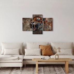 Obraz - Tiger z tehál (90x60 cm)