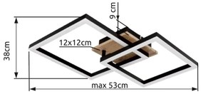 Globo 67284-18 - LED Stropné svietidlo BARD LED/18W/230V