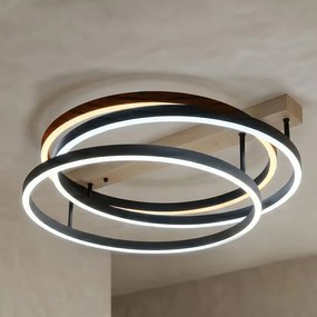 Toolight Toolight, LED stropné svietidlo, 60cm, 70W, 4000K, 3000lm, SWE058-C, čierna matná, OSW-20158