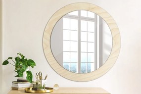 Okrúhle dekoračné zrkadlo s motívom Textúra dreva fi 70 cm