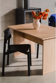 Čierna stohovateľná jedálenská stolička Wem – noo.ma