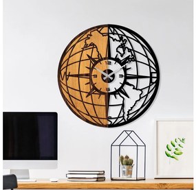 Nástenné hodiny pr. 56 cm 1xAA drevo/kov