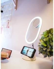 Immax 08970L - LED Stmievateľné zrkadielko s bezdrôtovým nabíjaním LED/18W/230V
