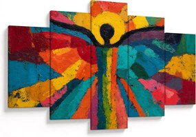Obraz - Maľovaný anjel (150x105 cm)