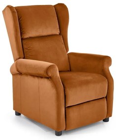 Polohovacie kreslo RELAXA hnedé