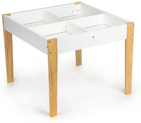 ModernHOME Detský stolík s 2 stoličkami biely, OT143