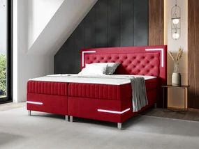 Kontinentálna posteľ Suhak 5 LED, Rozmer postele: 120x200, Dostupné poťahy: Fresh 11