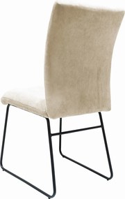 Jedálenská stolička Sephia, svetlobéžová štruktúrovaná látka