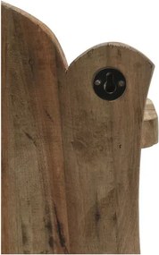 Hnedá antik drevená polička Grimaud Unit - 41*15*67 cm