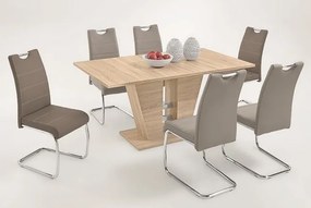 Jedálenská stolička Flora, cappuccino ekokoža