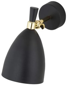 Argon 4701 - Nástenné svietidlo CHARLOTTE 1xE27/15W/230V čierna/zlatá